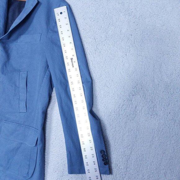 Sid Mashburn Trail Blazer Men's 56R Blue Unstructured Sport Coat Classic Italy - Picture 4 of 16